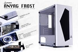 Rakk Anyag Micro Atx Tempered Glass Frost White & Anyag .